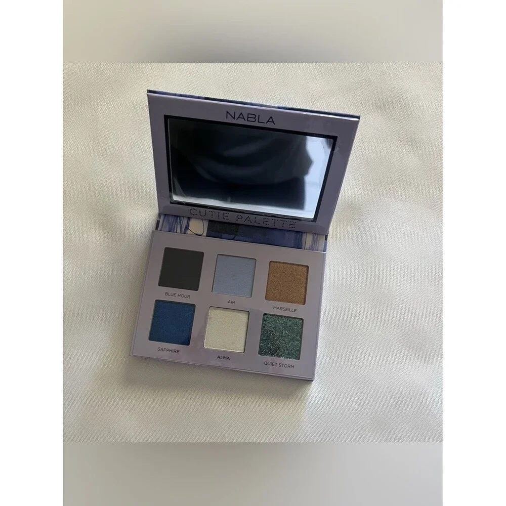 NABLA Cutie Midnight Blue Vegan 6 Pan Eyeshadow Palette Full Size NWT